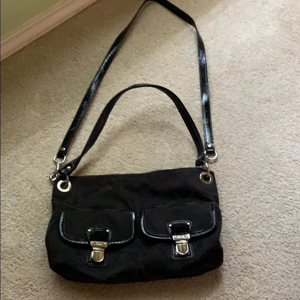 Black coach purse - perfect condition
